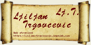 Ljiljan Trgovčević vizit kartica